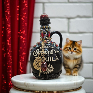 Decorated Hussong Tequila Bottle