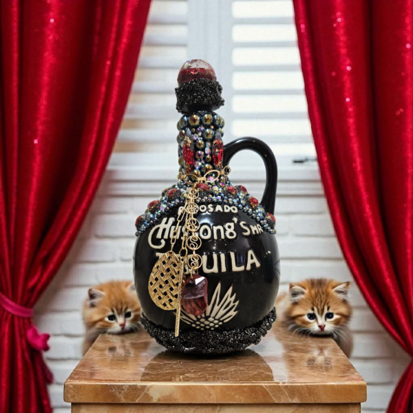 Decorated Hussong Tequila Bottle - Image 7