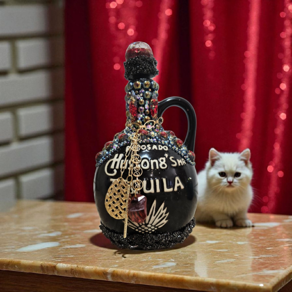 Decorated Hussong Tequila Bottle - Image 5