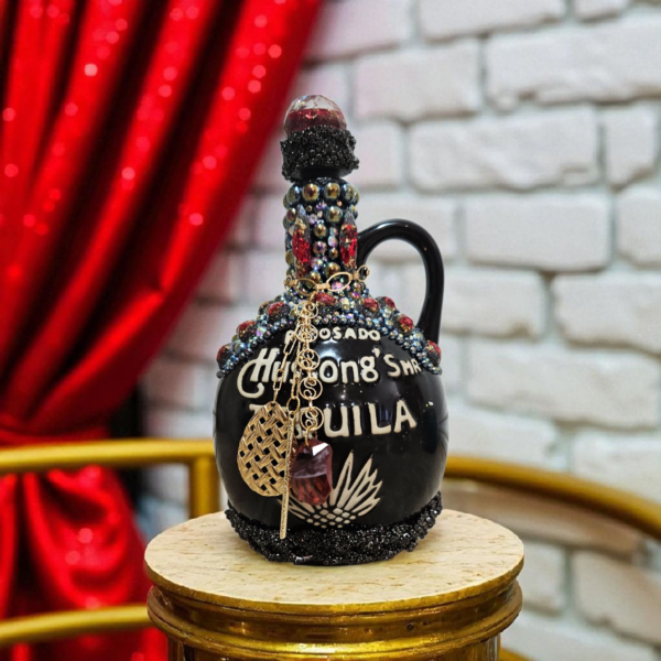Decorated Hussong Tequila Bottle - Image 4