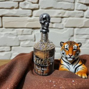 Elegant Decorated Padre Tequila Bottle