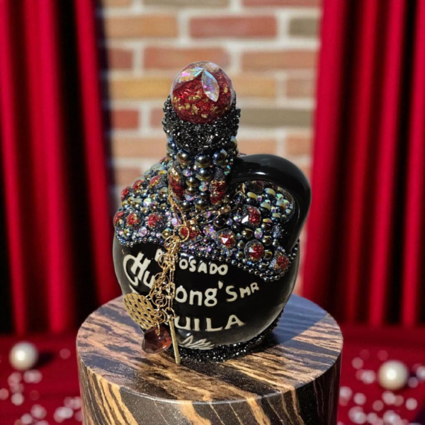 Decorated Hussong Tequila Bottle - Image 2