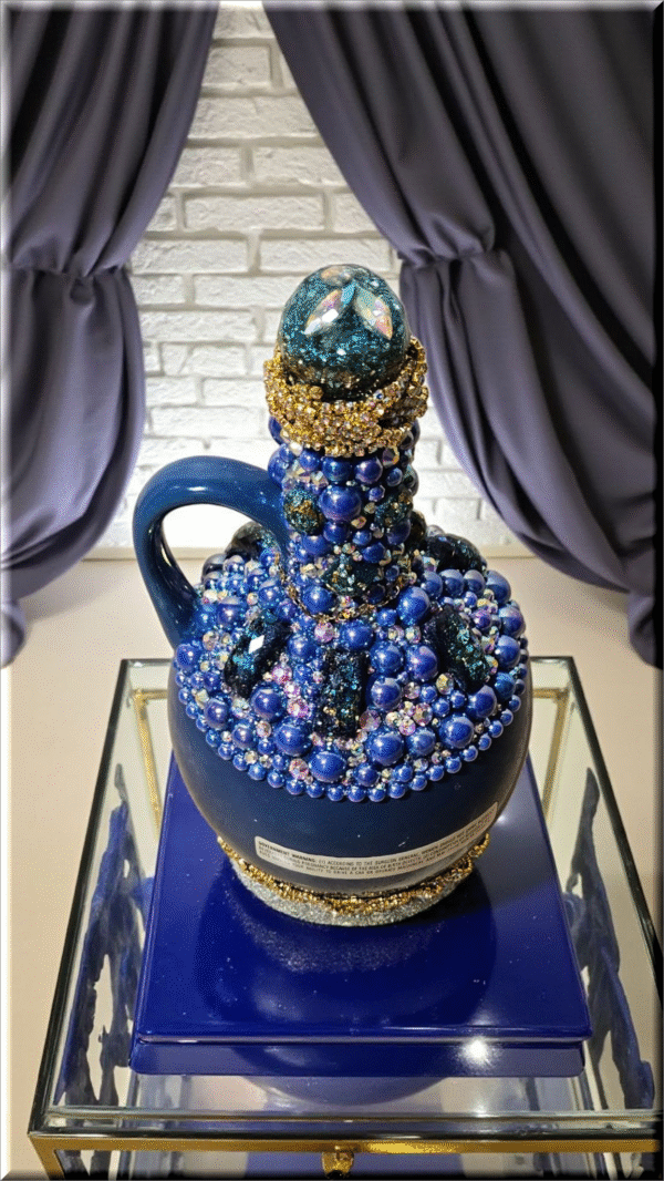Hussong Tequila Bottle - Blue - Image 5