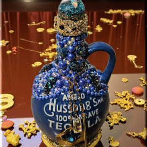 Alternative view of Hussong Tequila Bottle - Blue