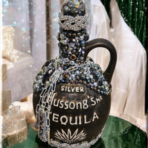 Hussong Tequila Bottle - Silver