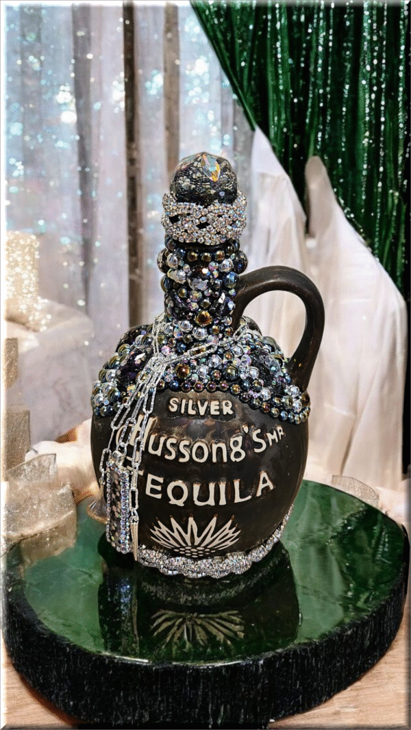 Hussong Tequila Bottle - Silver
