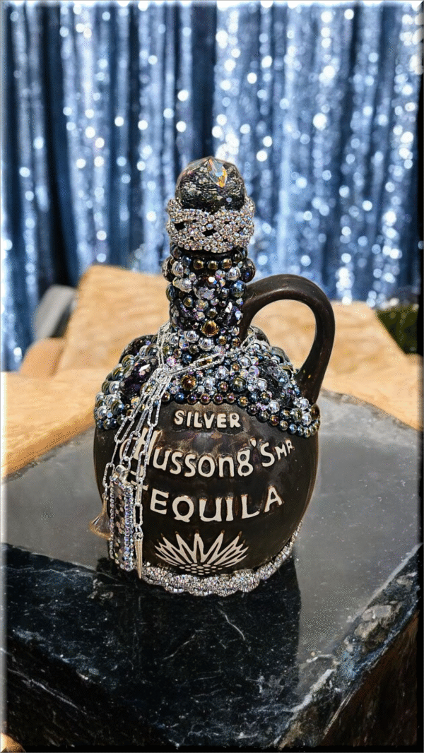 Hussong Tequila Bottle - Silver - Image 4
