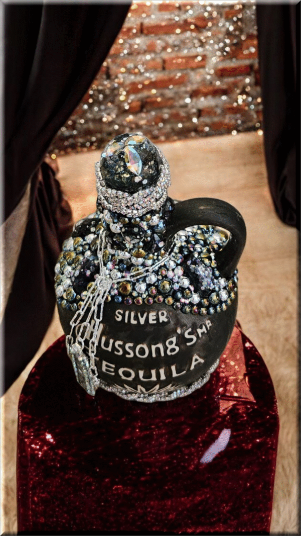 Hussong Tequila Bottle - Silver - Image 2