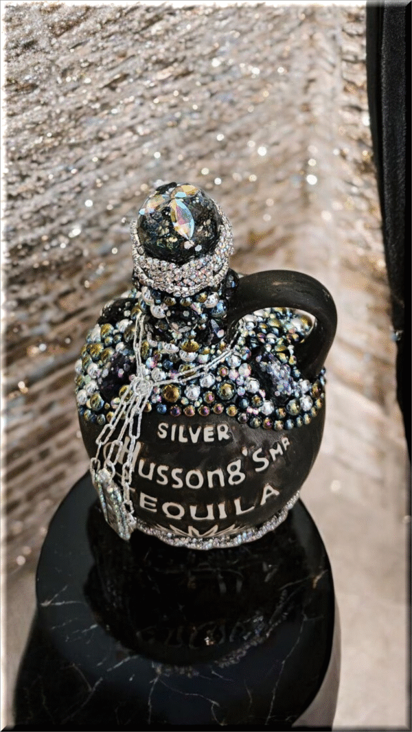 Hussong Tequila Bottle - Silver - Image 6