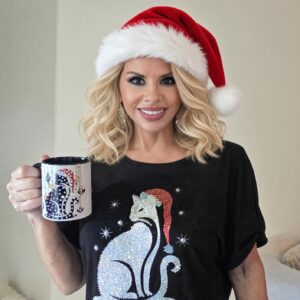 Christmas Cat Coffee Mug - Image 3