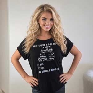 Are you in a Bad Mood - Ladies Rhinestone Top