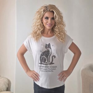 Kit-ten Ladies Rhinestone Top - Image 2