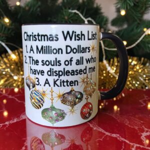 Alternative view of Christmas Cat Coffee Mug