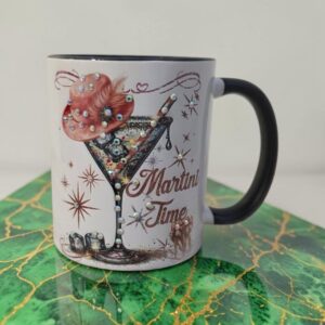 Martini Time Rhinestone Mug - Image 6