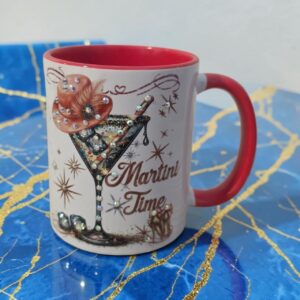 Martini Time Rhinestone Mug - Image 3